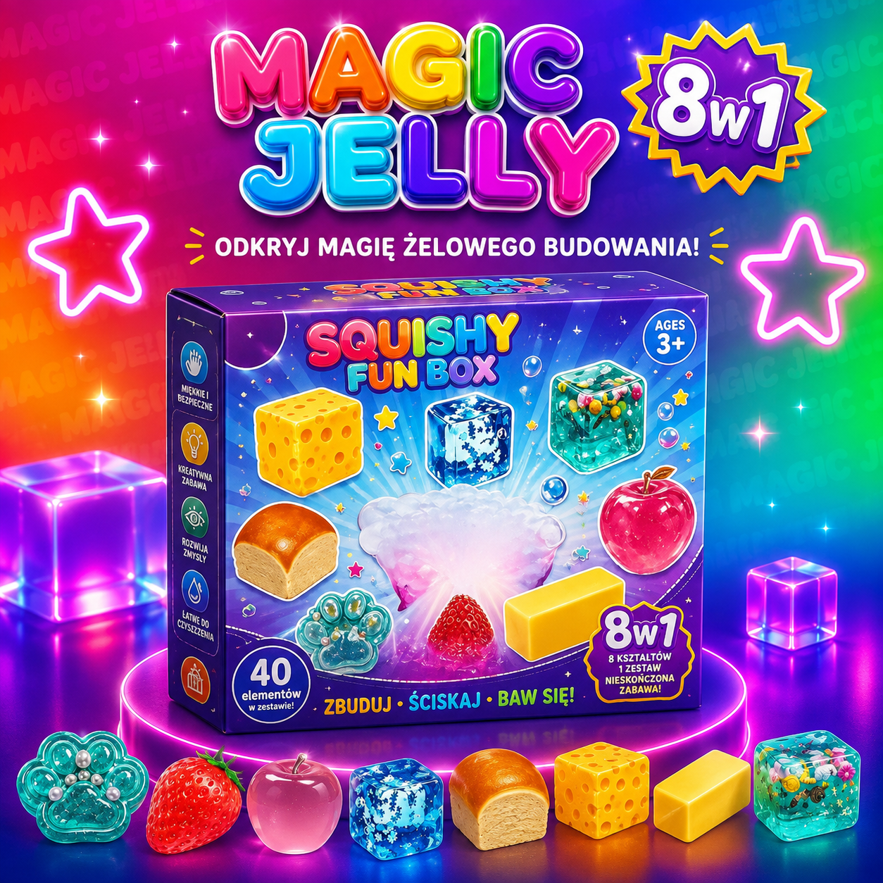Slow Rebound Squishy Stress Relief Toy Gift Set