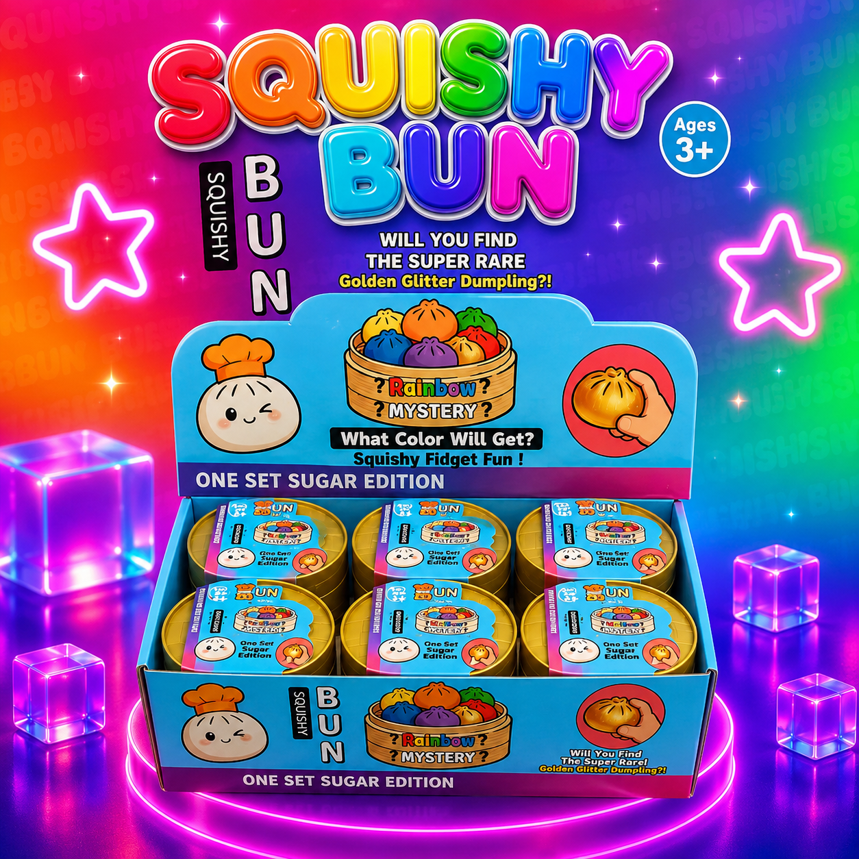 Simulated Squishy Stress Relief Bun Toy