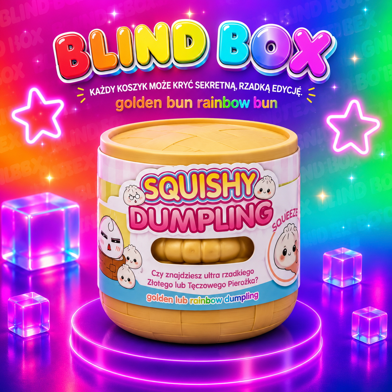 Soft Rubber Squishy Bun Toy
